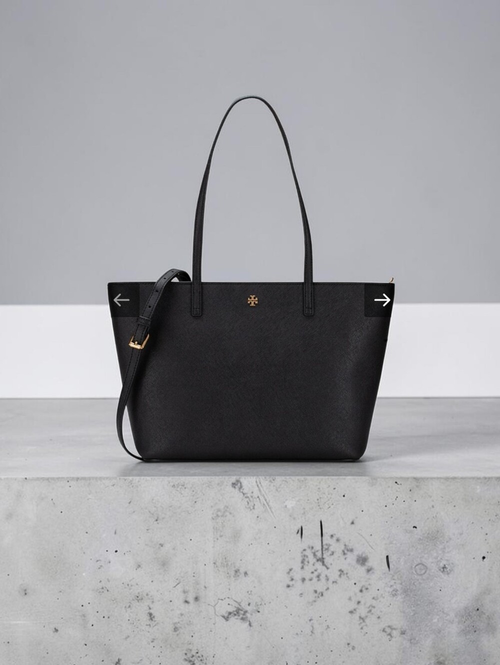 Nwt Tory Burch Black Saffiano Leather Tote - Picture 3 of 6